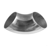 Stainless Steel 304 90° Elbow Fitting, 1.5D Tight Radius Exhaust Pipe Bend for Automotive Intake and Exhaust Systems, Weldable(63mm)