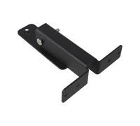 Stainless Steel 304 Adjustable Roof Riser Beam Bracket for Pergola - 0-90° Angle, 6" Vertical Rise, 7GA Baseplate & 11GA Swing Arm, Matte Black Fi(1SET)