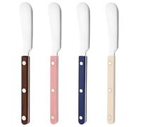 Stainless Steel 304 Butter Knives Set 4 Pcs, Non-Sharp Blades With Abs Handles, Long-Lasting For Butter, Cheese, And Chocolate, Versatile Use Easy Spread Elegant Design