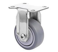 Stainless Steel 304 Casters 2 Inch 50mm Silver PCE Wheels NonMarking 110 LB Load Capacity Each Perfect for HeavyDuty Furniture & Equipment.