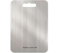 Stainless Steel 304 Chopping Board BPA-Free on Both Sides Antibacterial Sustainable Products Plastic-Free Working Cover Bread Boards Baking Board Kitchen Board with Scale (29x 20x 0.2cm)