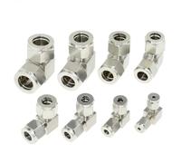 Stainless Steel 304 Compressor Double Ferrule Connector 6mm 8mm 10mm 12mm 1/4" 1/2" Pipe Tube Coupler Air Compression Fitting(14mm)