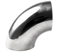 Stainless Steel 304 Elbow 90 Degree Pipe Bend, .5D Bending, .5mm Wall Thickness, for Exhaust & Systems, 32-102mm Diameter(51mm)