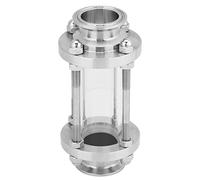 Stainless Steel 304 Flow Sanitary Sight Glass, Tri Clamp Type 38Φ, 360° Full View Observation Window for Liquid Gas Steam Flow Monitoring, High Purity Applications with Working Pre