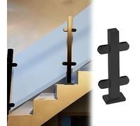 Stainless Steel 304 Glass Railing System - Balcony Staircase & Deck Glass Posts with ils Glass Clamp Panels for Secure and Stylish Safety Solutions