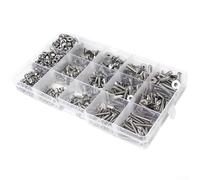 Stainless Steel 304 Hex Socket Cap Screws M2 M5 Nuts and Washers 880PCS Kit for HVAC Ductwork and Panel Securing Tasks