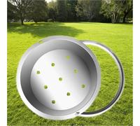 Stainless Steel 304 Hidden Septic Tank Cover, and Concealed, 40-85 cm Diameter Options, Reinforced Frame, Perfect for Drainage Systems (DIA 63CM)