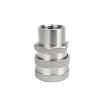 Stainless Steel 304 Homebrew Beer Quick Disconnect Set Ball Lock Style Fitting 1/2" Barb and 1/2" Fast Connector Home Brewing(Grau)