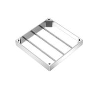 Stainless Steel 304 Invisible Square Inspection Cover & Frame Metal Drain Lid for Outdoor Pathway Garden Pit Cover with Steel Base (60x60 cm)