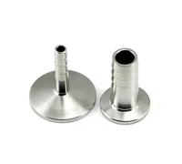 Stainless Steel 304 KF25 Flange Adapter for Vacuum Hose Barb Fittings Vacuum Barb Hose Tubing Flange Adapter Connector Joint(KF25-9(joint dia.))