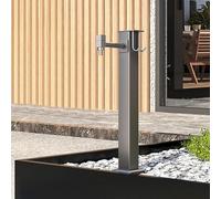 Stainless Steel 304 Outdoor Faucet Column Frost-Resistant with Spray Nozzle - 38.1 cm Weatherproof Watering & Cleaning Solution for Gardens and Patios