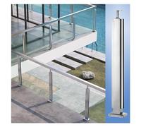 Stainless Steel 304 Railing Post Kit for Dec & Stairs 1012mm Panels 140cm Silver Central Post Mon Safe Solut for Home & Outdoor Spaces
