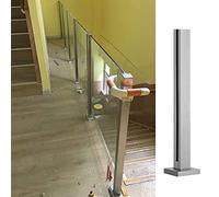Stainless Steel 304 s Railing PostsHeight Adjustable 85/95/100/105/110/115/120 cm Modern ils for Balcony Terrace Grey h