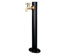 Stainless Steel 304 Vertical Garden Water Column GroundMounted Faucet Dispenser Outdoor Decorative Lighting & Garden Feature (Gold1)