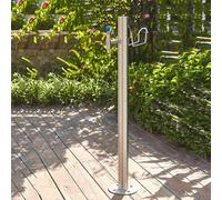 Stainless Steel 304 Water Column with Tap for Outdoor Garden Fountain Irrigation (13 x 86 cm) - Durable Weather-Resistant Ideal for Landscaping and Water Features