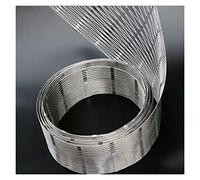 Stainless Steel 304 Wire Mesh Netting 5cm Flexible Fence Barrier Impact-Resistant Animal Protection Net 3x5m Silver Safety Guard for Pets and Livestock