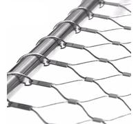 Stainless Steel 304 Wire Mesh Netting - Flexible, Easy to Cut, Ideal for Home, Balcony, Window, Outdoor, Farm & Garden - 11cm Mesh Size, 4x6M (13.1x19.7 ft)