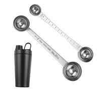 Stainless Steel 30g 5g Dual Sided Measuring Spoon Protein Scoop Reusable Spill Proof Dry Liquids Powder Creatine Coffee Spices Cooking