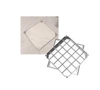 Stainless Steel 31.5" x 31.5" Square Drain Covers with Hooks 2" Height Customizable Design for Easy Access and Ideal for Sewers and Underground Drains