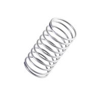Stainless Steel 316 Compression Spring, Wire Diameter 0.8mm Outer Diameter 5mm Length 45mm, Pack of 10, Silver, 0.8x5x45mm