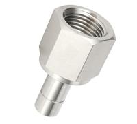 Stainless Steel 316 Female NPT Thread to Tube Pipe Reducer Double Ferrule Compression Fitting 1/4" 3/8 1/2" 6mm Replace Swagelok(OD 6mm Tube)