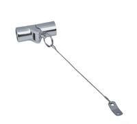 Stainless Steel 316 Pipe Connector Live Joint for Yacht and Outdoor Equipment Supporting 22mm/25mm Tubes and Ropes for Flexible Installation (25mm)