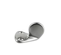 Stainless Steel 316 Ring Coat Hook for Yacht Boat Fender Hanger Wall | Marine Grade 316 Stainless Steel with 25kg Load Capacity and Threaded Mounting Base