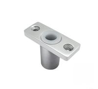 Stainless Steel 316 T- Paddle Ring Base Bracket for Boats and Yachts, Mirror Polished, for Heavy Duty Rowing Holder, Top Mount for 1/2 Inch Shank, Corrosion Resistant for Fresh and Salt Water, Silver