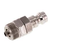 Stainless Steel 316L DN 5 Air Coupling Plug 4x6 mm Union Nut