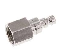 Stainless Steel 316L DN 5 Air Coupling Plug G 3/8 inch Female Double Shut-Off