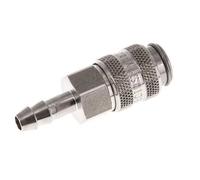 Stainless Steel 316L DN 5 Air Coupling Socket 6 mm Hose Pillar