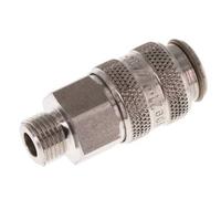 Stainless Steel 316L DN 5 Air Coupling Socket G 1/8 inch Male
