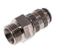 Stainless Steel 316L DN 5 Air Coupling Socket G 3/8 inch Male
