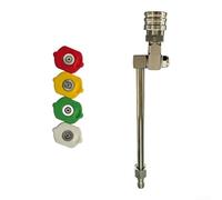 Stainless Steel 360 Degree Rotating Spray Cleaner for HVAC Systems High Pressure Water Jet Nozzle Multi Angle Washing Tool Kit(C)