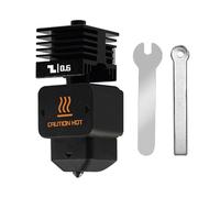 Stainless Steel 3D Printer Detachable Nozzle Hotend Fast Speed Printing Detachable Nozzle for ABS and More Materials Brass Heat Block Hotend