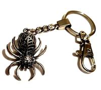 Stainless Steel 3D Spider Keychain, Tarantula Keychain, Spider Lover Keyring, Insect Bag Charm, Reptile Keychain, Animal Lover Keyring