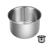 Stainless Steel 3QT Inner Cooking Pot Compatible with Instant Pot, Cooking Pot for Rice, Non-Stick 304 Stainless Steel Inner Bowl, Durable Pots for Multi-Cookers, Easy to Clean and Dishwasher Safe