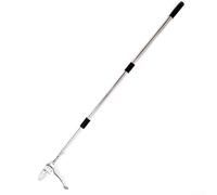 Stainless Steel 4-Claw Garden Grass Puller Tool Designed for Removing Dandelions and Tough Weeds by the Root