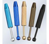 Stainless Steel 4 Claw Tweezer Grabber for Gems Beads Small Screws and Electronic Components with Easy Grip Knurled Finger Handle for Stability (G)