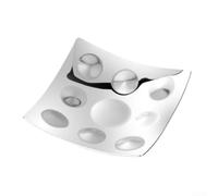 Stainless Steel 4 Section Divided Platter Party Appetiser Tray