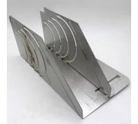 Stainless Steel 45° Pipe Cutter for Rubber Insulation, Adjustable Foam Tube Cutting Tool 60-90mm, Angle Marker for HVAC Construction(B)