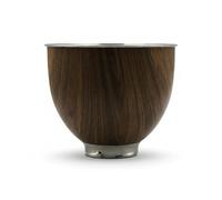 Stainless Steel 5 Quart Mixer Bowl for Kitchenaid Classic&Artisan Tilt Head Stand Mixer, Wood Texture, Fit for K45, KSM75, KSM90, KSM150, Heavy Duty, Dishwasher Safe