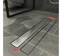 Stainless Steel 50cm Linear Shower Drain for Tiled Shower 2 in 1 Italian Shower Drain with Floor Drain Ideal for Walk in Showers