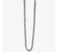 Stainless Steel 56cm Curb Chain Necklace N3224 Fred Bennett Silver 56cm
