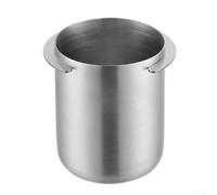 Stainless Steel 58mm Dosing Cup for Breville Oracle Touch Dual Boiler Flair, Espresso Coffee Grounds Measuring Jug with Spout, Portable Tamping Funnel Accessory for Home(Sliver)