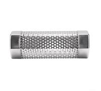 Stainless Steel 6 Inch BBQ Smoke Tube Hexagonal Anti-Roll Design Rust Resistant for Hot or Cold Works on Gas Electric Charcoal Grills Holds More Wood Pellets with Brush Hook Silver