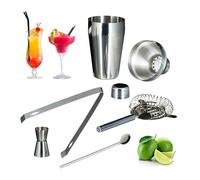 Stainless steel 6-piece bar set Cocktail shaker set Bartender set