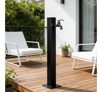 Stainless Steel 60/80/95cm Water Dispenser Column, Square Free-Standing Garden Tap Vertical Outdoor Water Hydrant Faucet, Standing Outdoor Spigot(Style 1,Height: 60cm/23.6in)