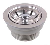 Stainless Steel 69mm Kitchen Drain Strainer with PP Cover Optimized for Sink Drain Openings Measuring Between For 54 and 60 Millimeters