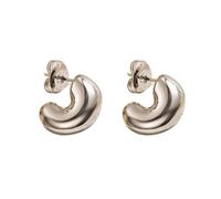 Stainless Steel 6mm Thick Mini Half Hoop Earrings, Sold as a Pair, 20ga, Metal, No Gemstone